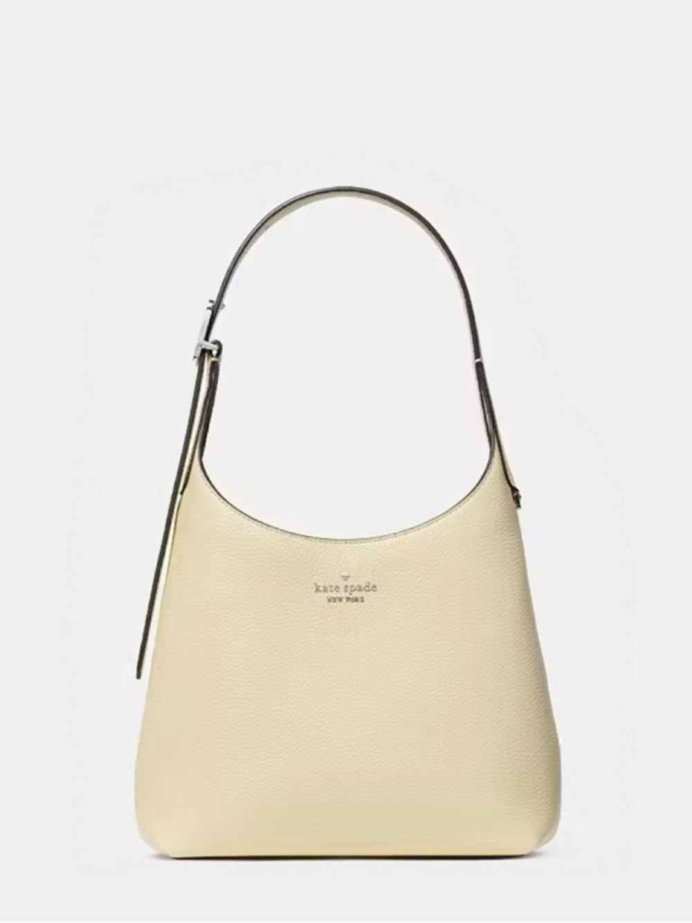 Kate Spade 454 Pebbled Leather Small Shoulder Bag, Lemon Fondant Yellow NWT